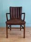 English leather desk chair - SOLD